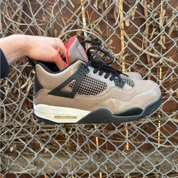 Jordan 4 retro taupe haze size 10 mens air jordan size 10 mens shoes size 10 nba - Picture 5 of 7